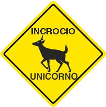 Unicorn Crossing in Italian