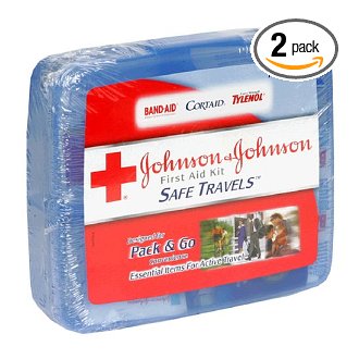 Johnson & Johnson First Aid Kit, Safe Travels (Pack of 2)