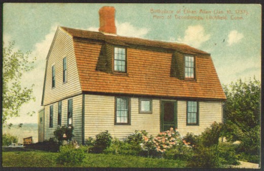 Ethan Allen birthplace in Litchfield, Connecticut