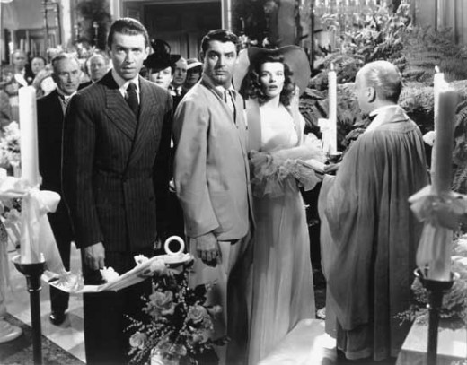 James Stewart, Cary Grant and Katharine Hepburn in The Philadelphia Story