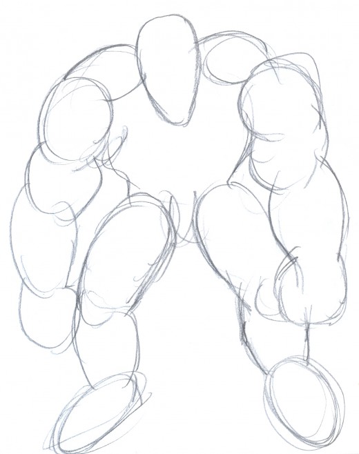 How to draw a pirate. the beginning drawing of the pirate figure.