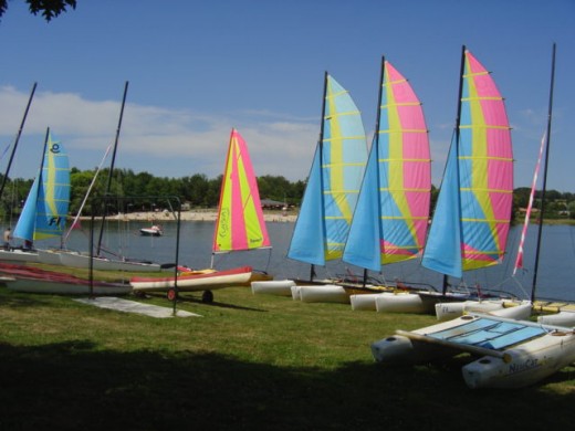 Enjoy walking, riding, swimming, eating and water sports at the Lakes of the Haute Charente