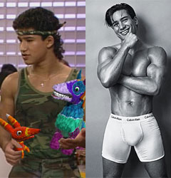 A.C. Slater is still showing off his muscles