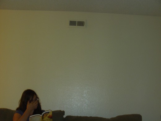 I like to read on the couch.