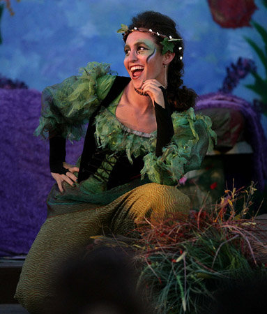 Elisa Richter who played  the mischievous Puck in Shakespeare's A Midsummer Night's Dream.                 Picture taken by the Press Enterprise.