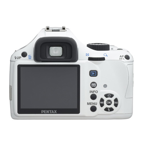Pentax K-x 12.4 MP Digital SLR with 2.7-inch LCD - rear view