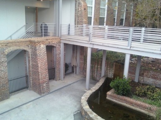 Terraced Patio and Koi Pond