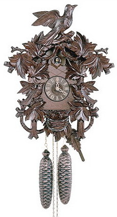 This is a German antique cuckoo clock