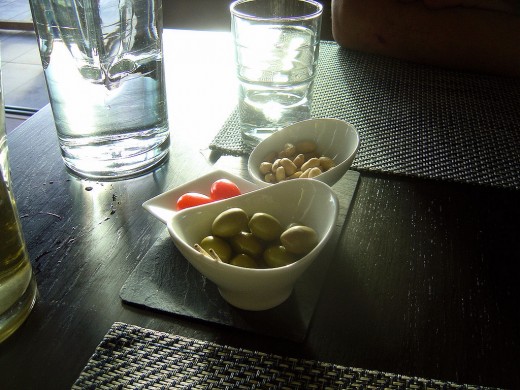 The table is sparse but attractive