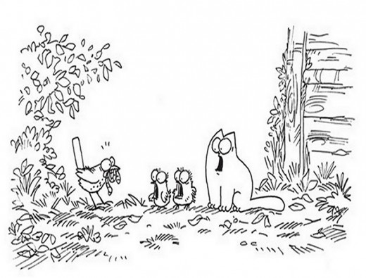 Cats Antics Free-Kids Coloring Pages Colouring Pictures to Print