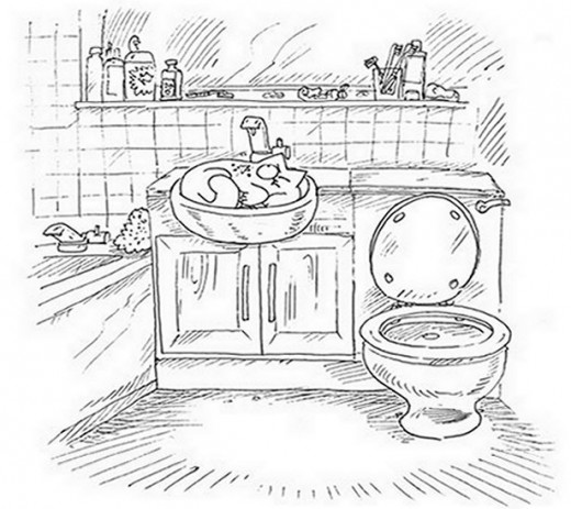 Cats Antics Free-Kids Coloring Pages Colouring Pictures to Print