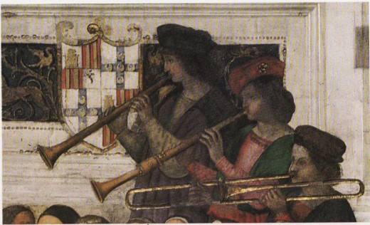 Detail from Pinturicchio, Coronation of Pius III