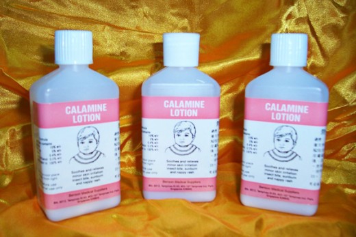 Calamine lotion for insect bites