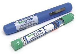 Epinephrine injector for severe allergic reaction