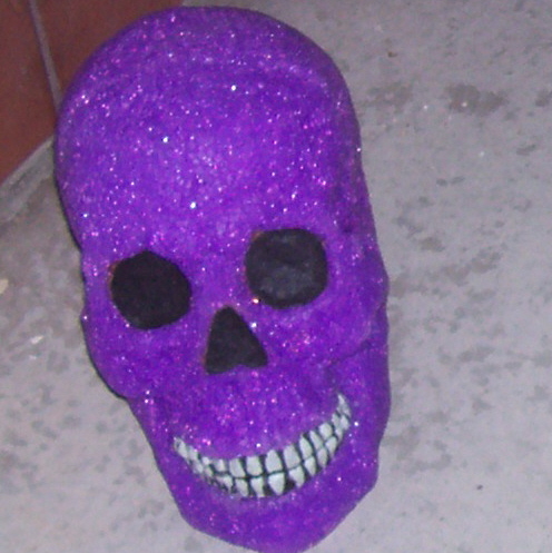 Purple Halloween Skull