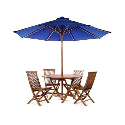 Teak wood patio furniture is very durable and a great investment for outdoor use.