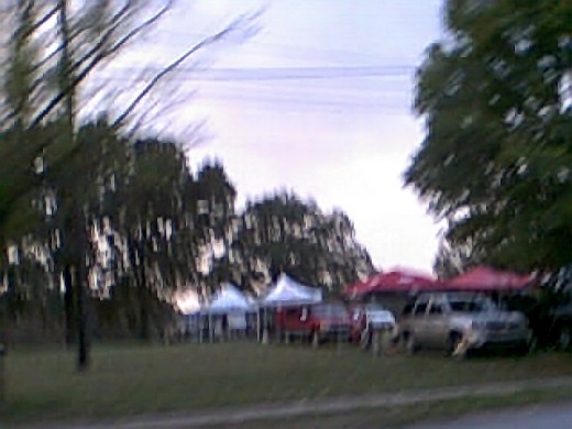 Razorback Fans, 2010 First Little Rock Game, tailgaters, 