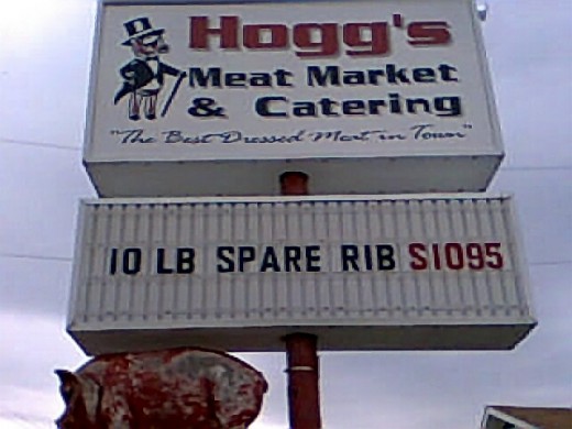 Hogg's Meat Market, authentic butcher shop