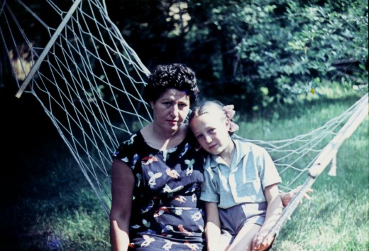 My mother and myself, summer of 1968.