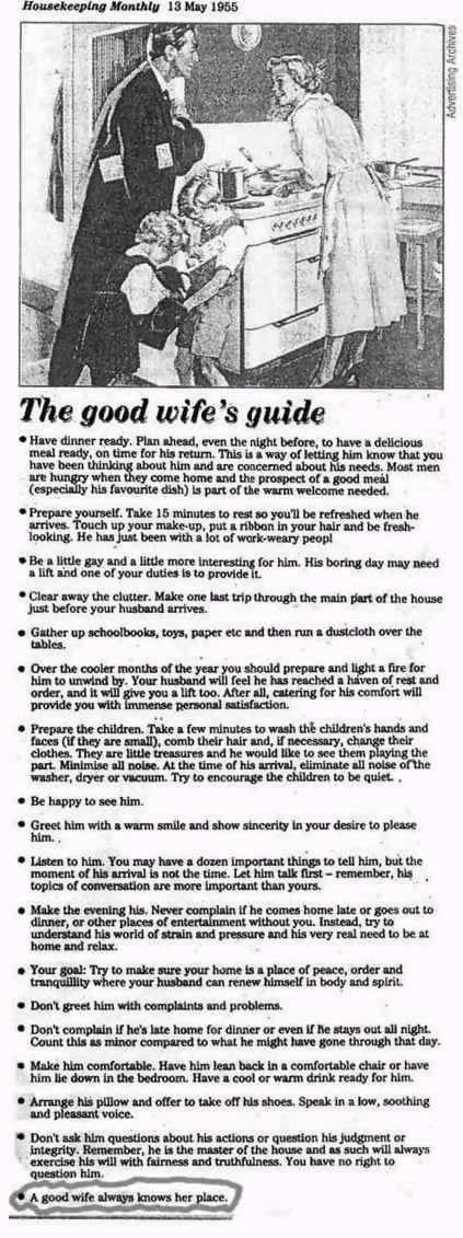 The 1950's good wife
