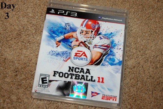 A very lazy Sunday.  Since my wife had to work all day, I never left the house and played NCAA Football 11 for hours. A wasted day I know.