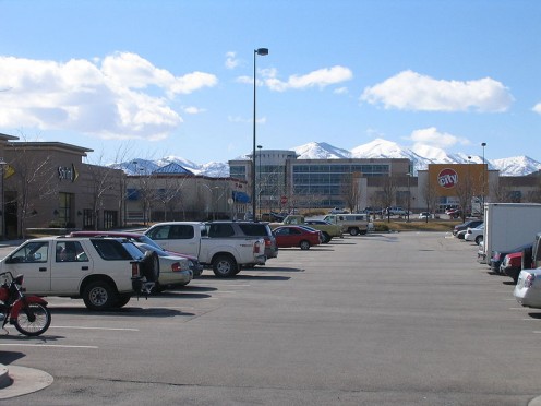 A section of Jordan Landing with the local moutains in the background.