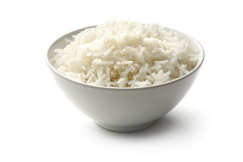 steamed white rice