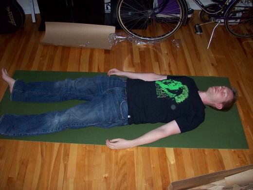 A savasana for meditation and relaxation