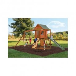 Playground Equipment - Swing - Wooden Swing Set as Playground Equipment
