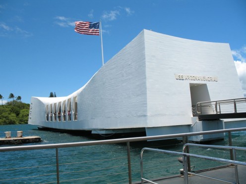USS Arizona Memorial, Pearl Harbor, Hawaii.