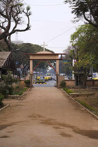 MG Road view from Trinity Church