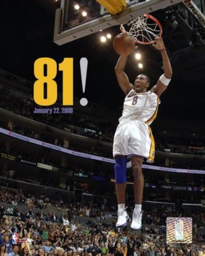 Kobe's 81 point explosion on Jan. 22, 2006 was the second highest in NBA history