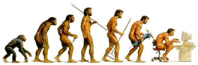 Whilst man 'evolved' in some folks eyes, and those same folk 'devolved' into....