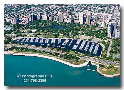 View of Diversey Harbor Facing West