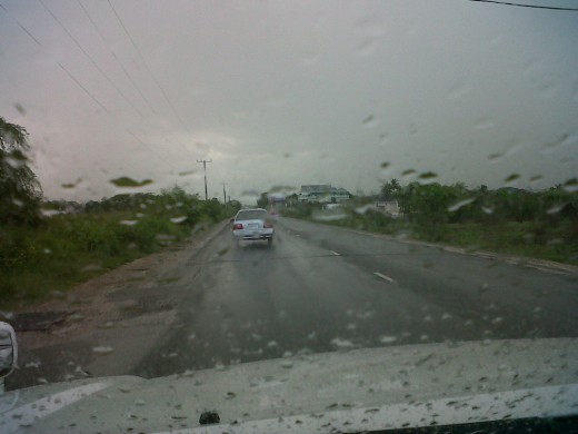The rain defines the shot.