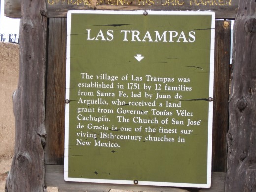 Las Trampas New Mexico Historic Marker