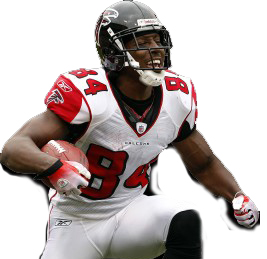 Roddy White plays the position of wide receiver for the Atlanta Falcons in the NFL and wears #84