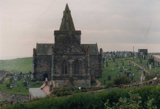 The famous well photographed St Monans church where you get access to the old ruin further round the water