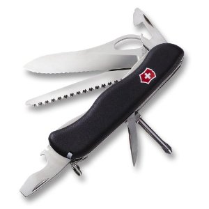 Victorinox Swiss Army One-Hand Trekker Lockblade Pocket Knife (Black)    