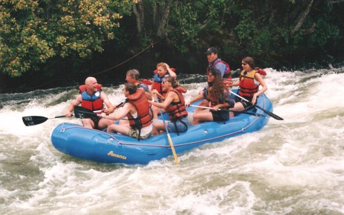 My family on the death ride - I'm the one grabbing at my hair