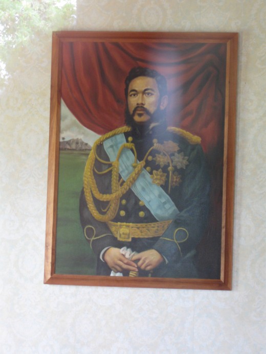 Portrait of  Hawaiis King David Kalkaua