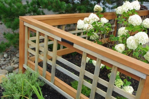 A wood fence makes an excellent garden Fence