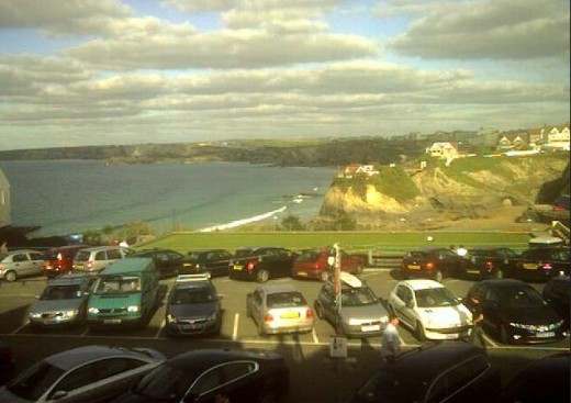 Newquay Webcams and Surf Webcams in Newquay.  Dudes Barbers, Newquay Island Webcam. 