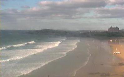 Newquay Webcams and Surf Webcams in Newquay.  Fistral Beach Surf Webcam. 