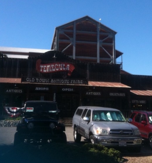 Several vendors coming together to see their treasures in Old Town Temecula.