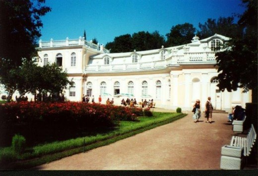 The Orangery was originally a greenhouse for Peter's grand Palace in Peterhof.  Today it contains a restaurant for tourists visiting the palaces in the park.
