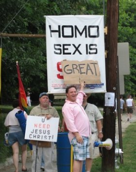 A counter-move triggered by the typical anti-gay hysteria.