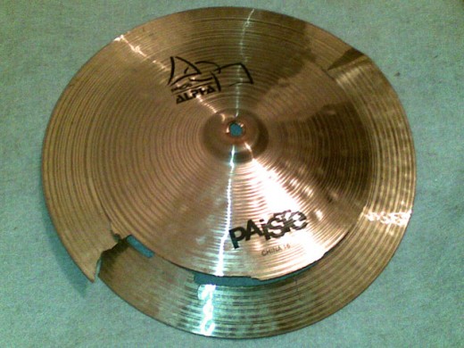You don't want any of your cymbal to look like this.  2010 photo by AK8000