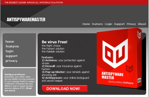 Antispyware master - rogue security software