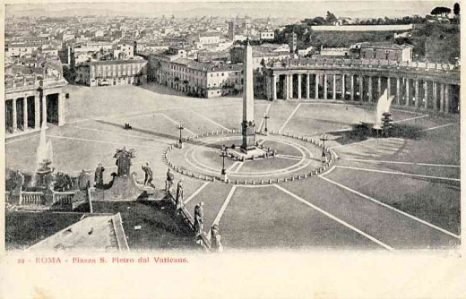 The piazza and obelisk